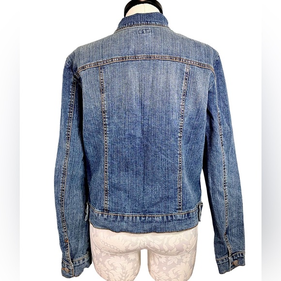 Cache Studded Denim Jacket Women's 12 - Picture 6 of 14